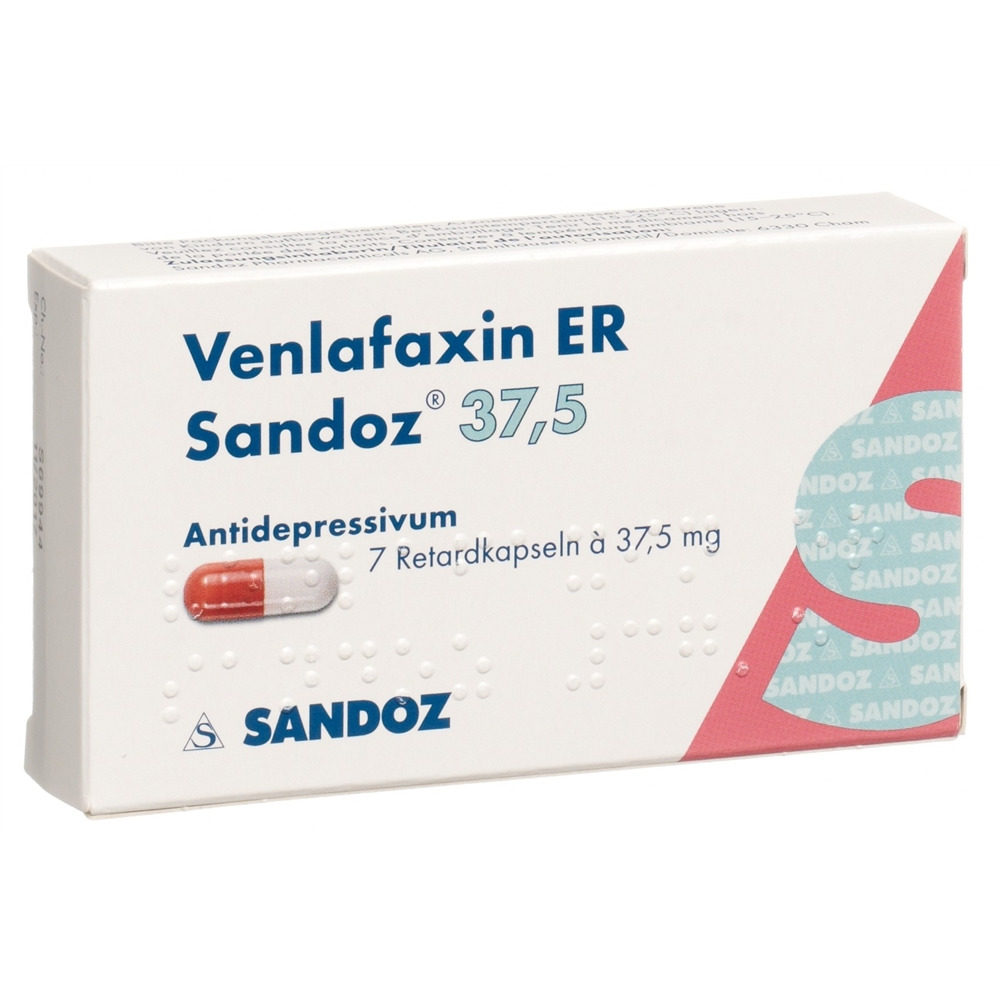 VENLAFAXINE ER Sandoz caps ret 37.5 mg 7 pce