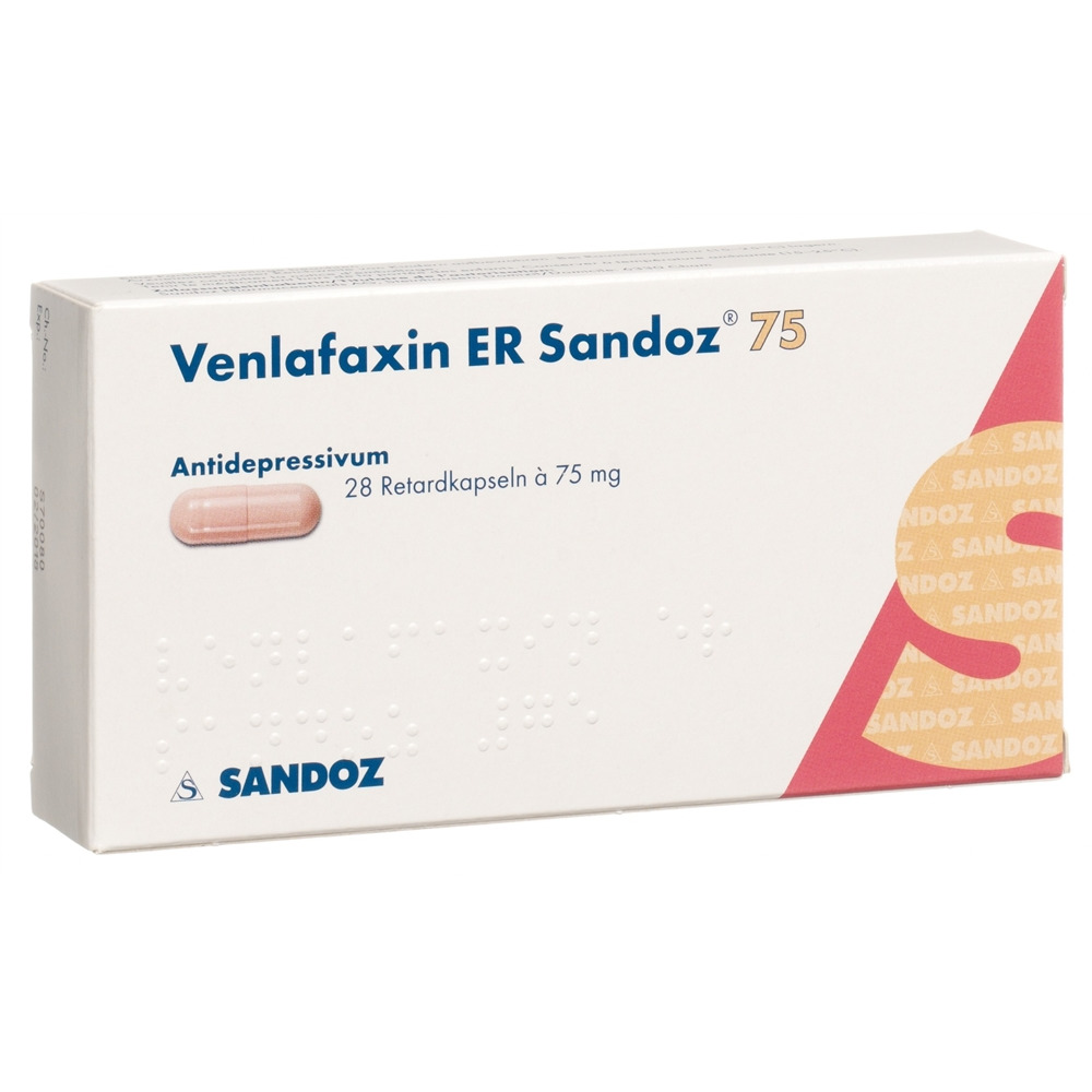 VENLAFAXINE ER Sandoz caps ret 75 mg 28 pce