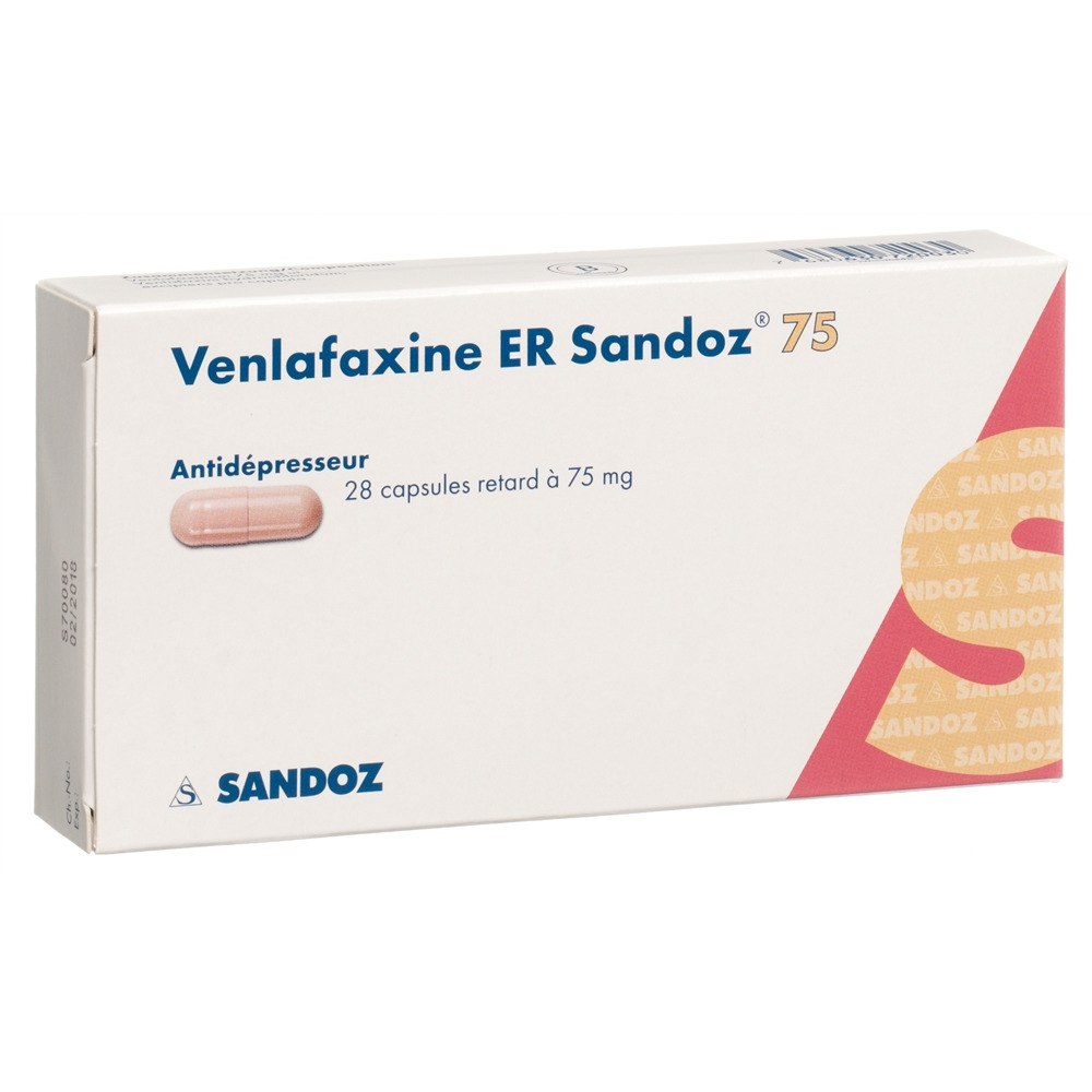 VENLAFAXINE ER Sandoz caps ret 75 mg 28 pce