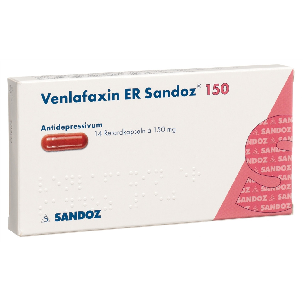 VENLAFAXINE ER Sandoz caps ret 150 mg 14 pce