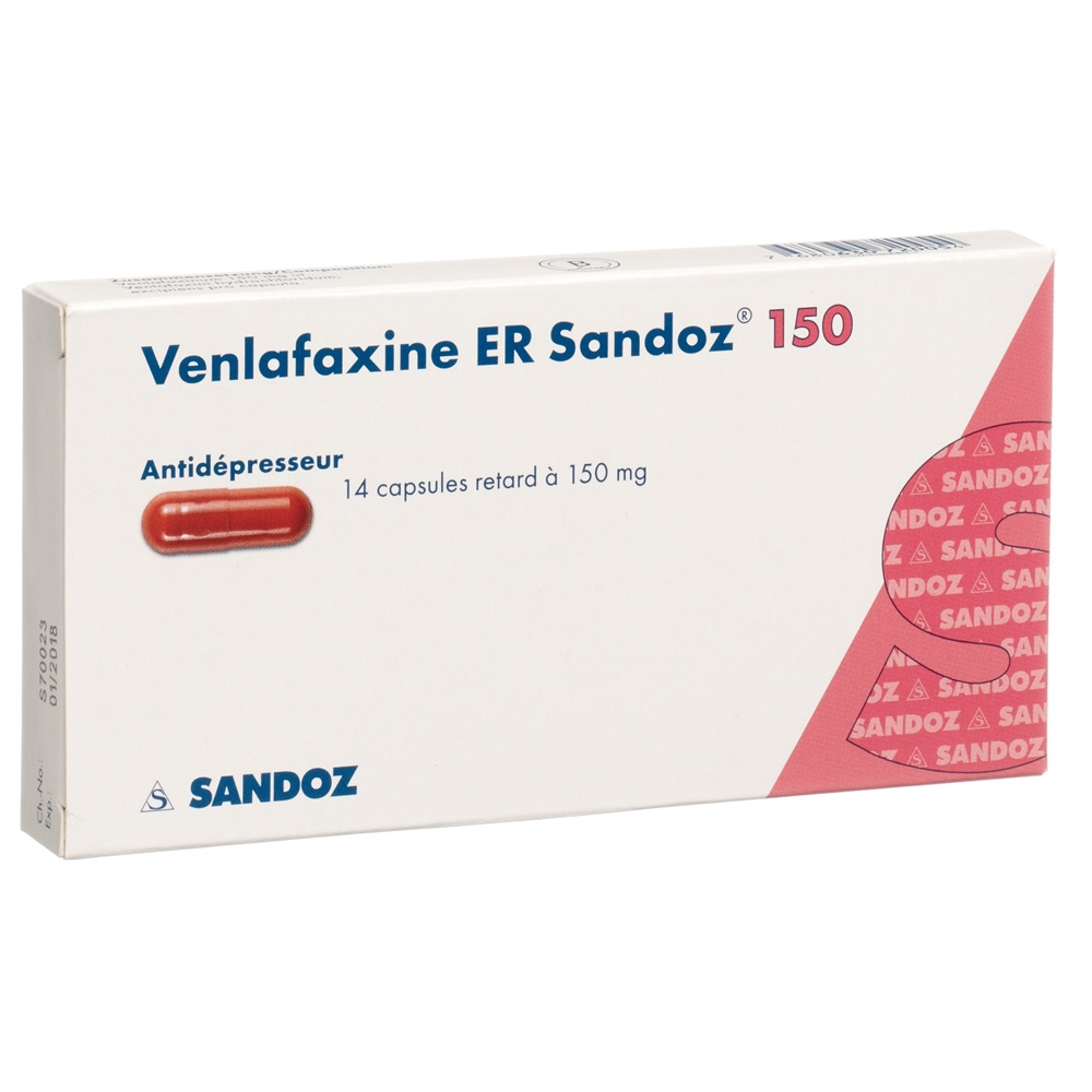 VENLAFAXINE ER Sandoz caps ret 150 mg 14 pce