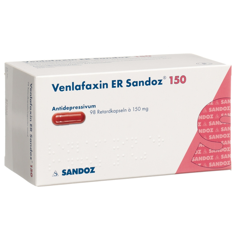 VENLAFAXINE ER Sandoz caps ret 150 mg 98 pce