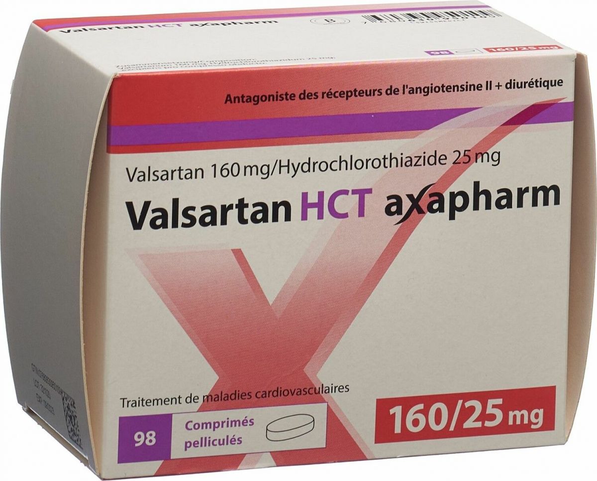 Valsartan HCT axapharm 160/12.5 mg, Filmtabletten