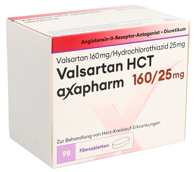 VALSARTAN HCT axapharm 160/25 mg 98 pce