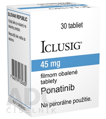 Iclusig 45 mg, comprimés pelliculés