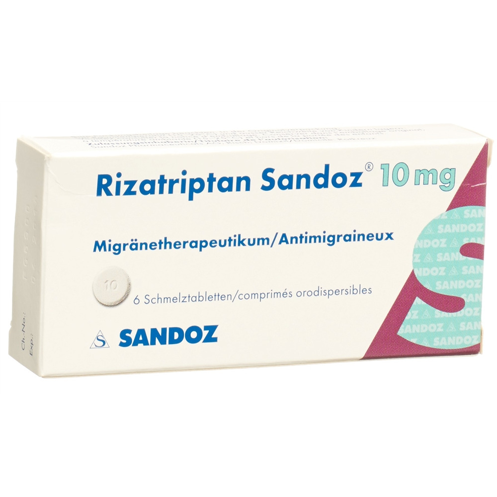RIZATRIPTAN Sandoz cpr orodisp 10 mg 6 pce