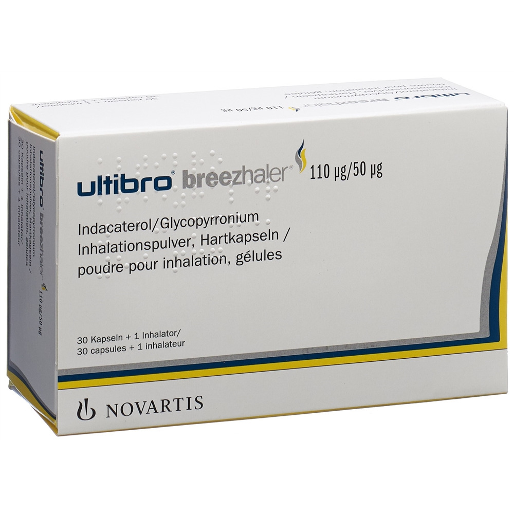 ULTIBRO BREEZHALER 110mcg/50mcg 30 pce