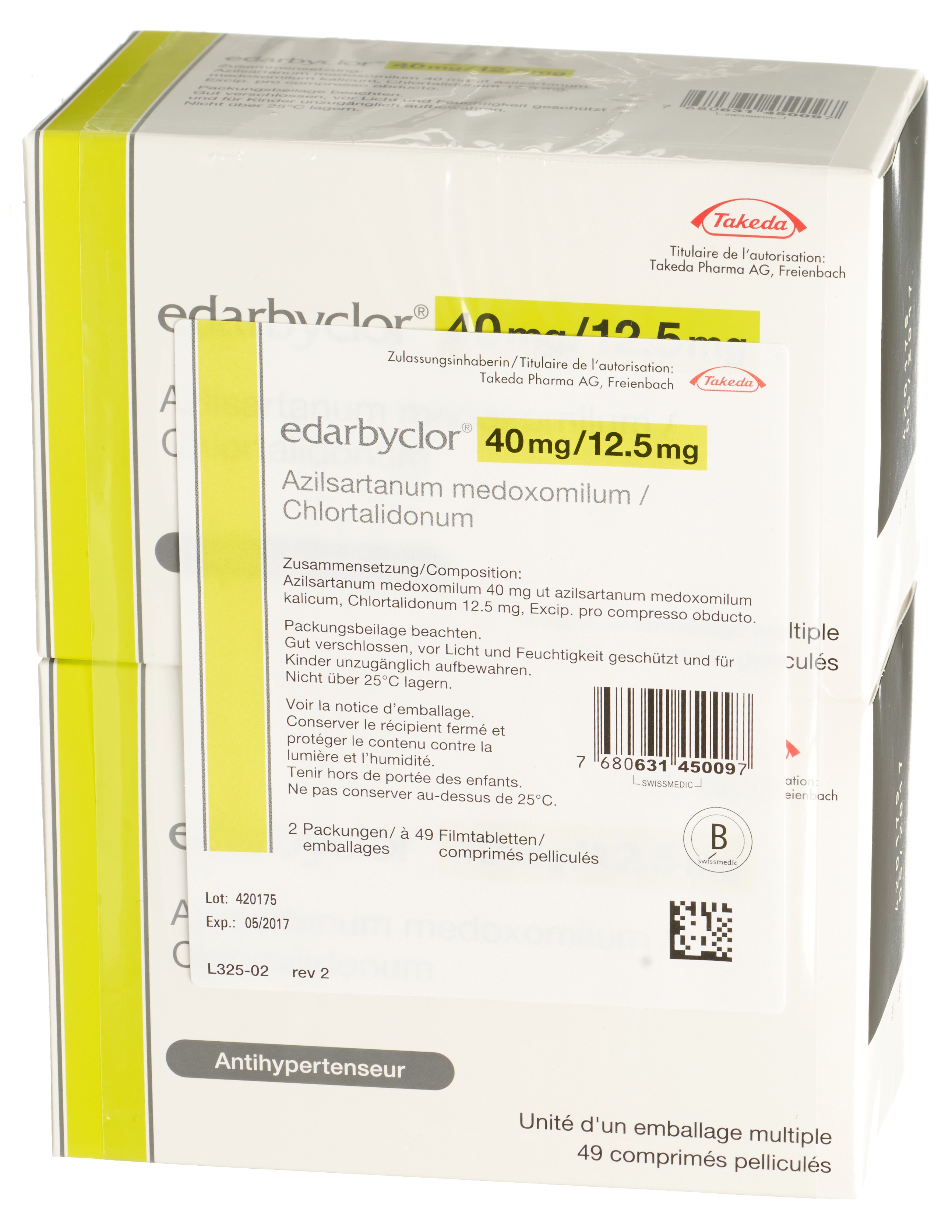 Edarbyclor 40 mg/12.5 mg, Filmtabletten