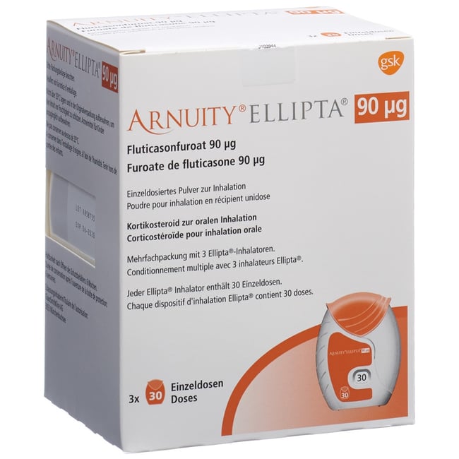 Anoro Ellipta 55 mcg/22 mcg, Einzeldosiertes Pulver zur Inhalation