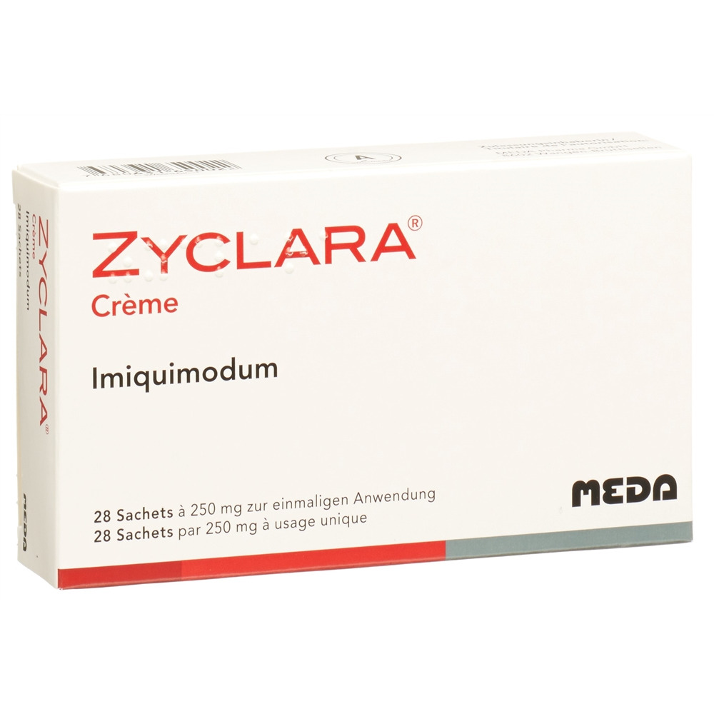 ZYCLARA crème 37.5 mg/g sach 28 pce
