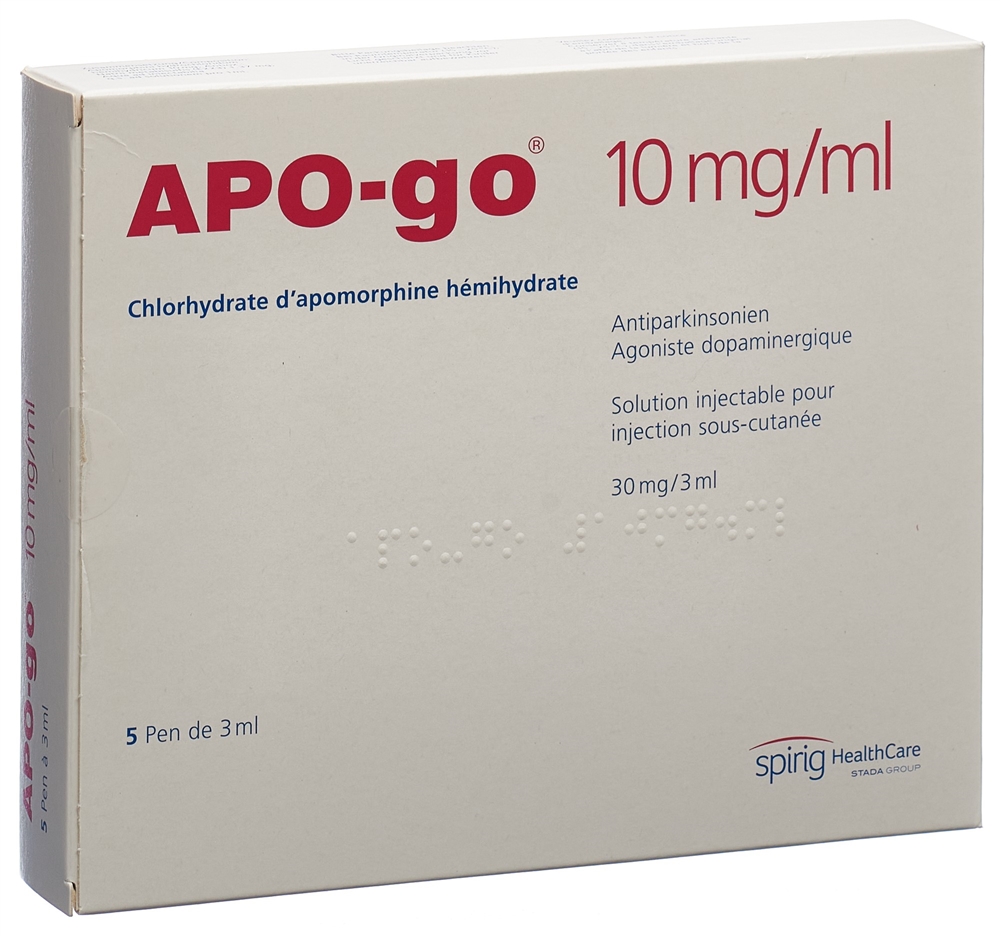 APO-GO sol inj pen 10 mg/ml 5 x 3 ml