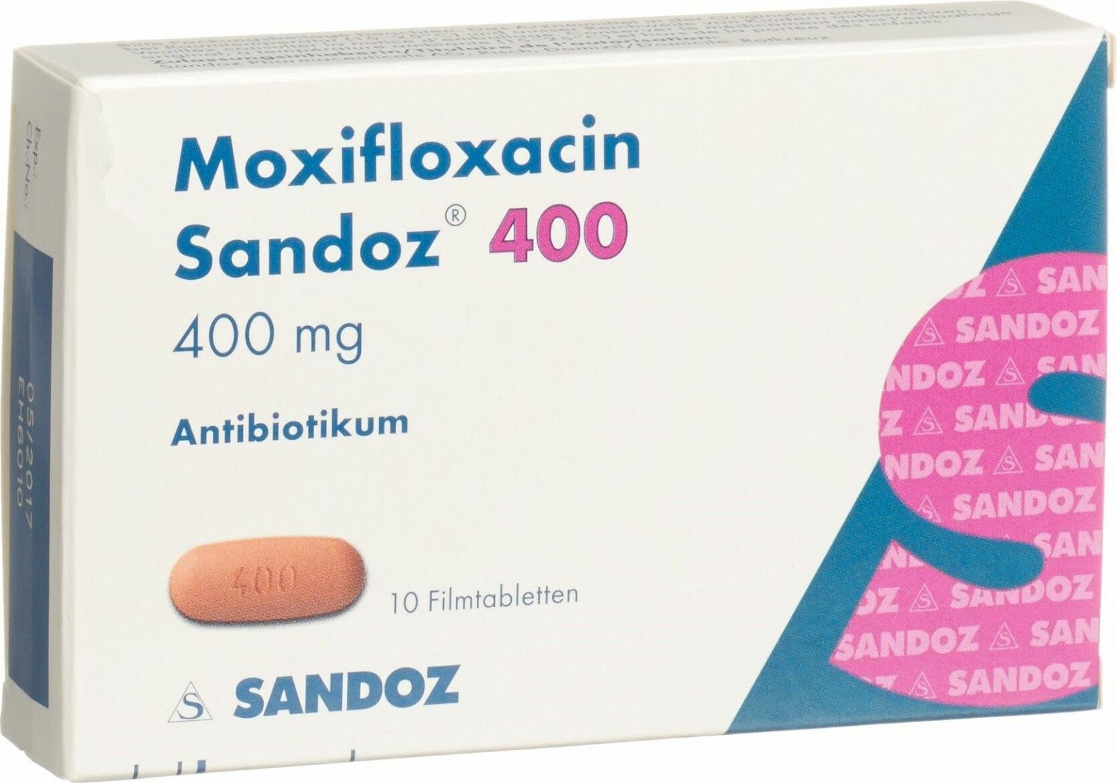MOXIFLOXACINE Sandoz 400 mg 10 pce