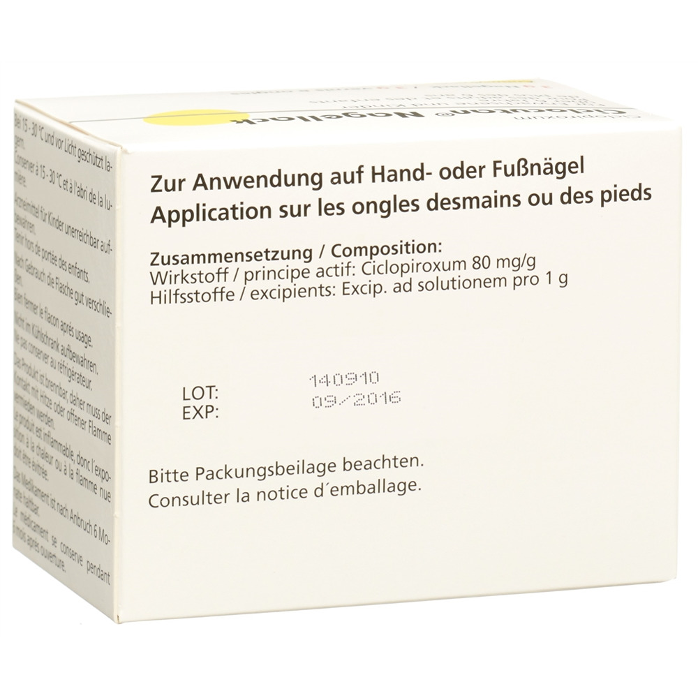 CICLOCUTAN vernis à ongles sol 80 mg/g 3 g