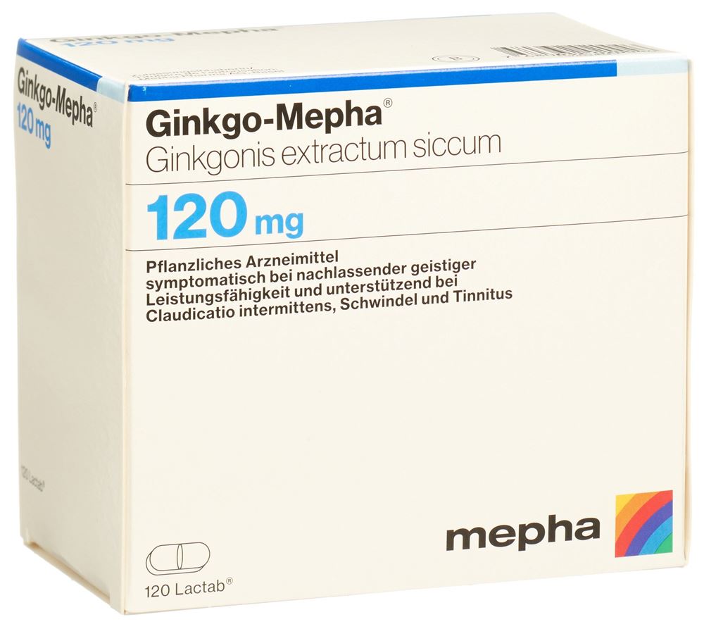 Ginkgo-Mepha 120 mg, Filmtabletten