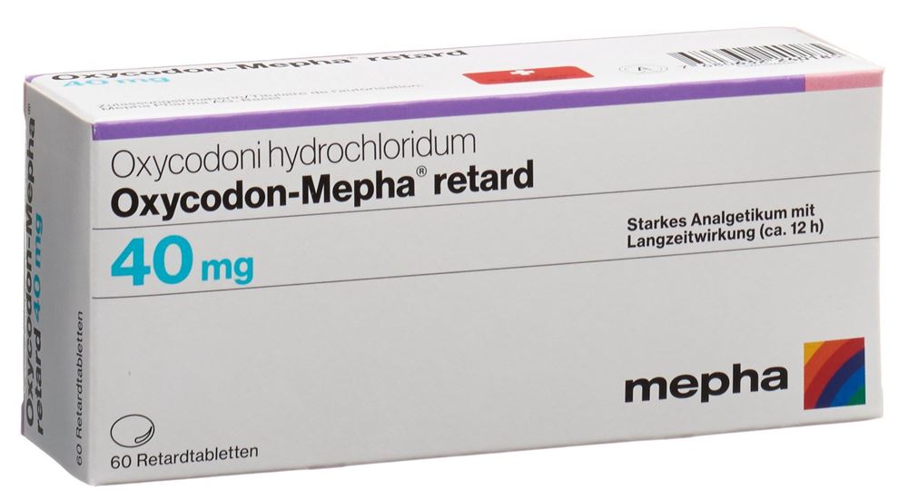 OXYCODON Mepha cpr ret 40 mg 60 pce