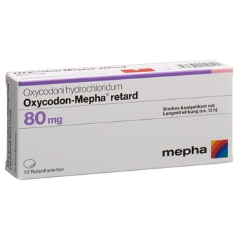 OXYCODON Mepha cpr ret 80 mg 30 pce