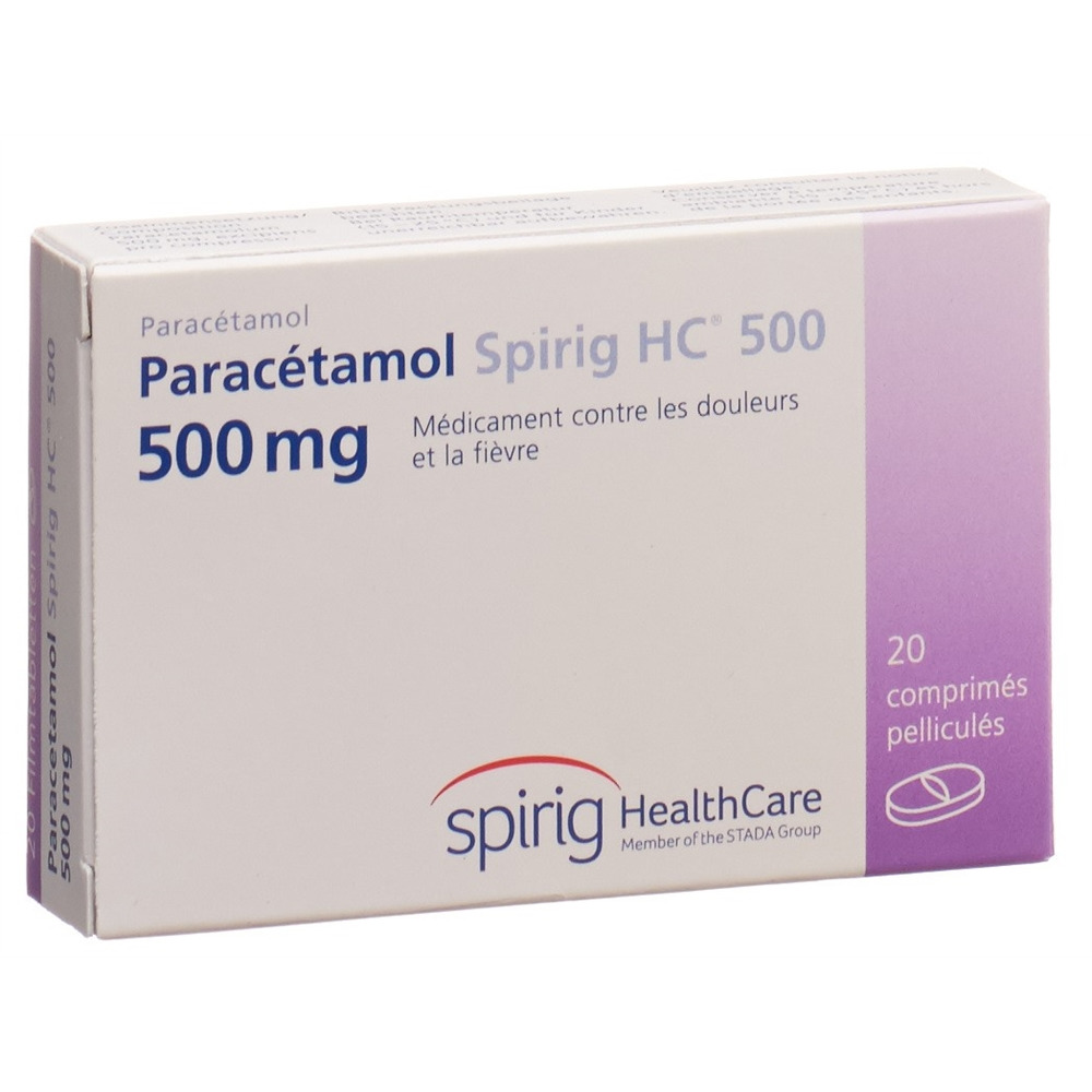 PARACETAMOL Spirig HC cpr pell 500 mg 20 pce
