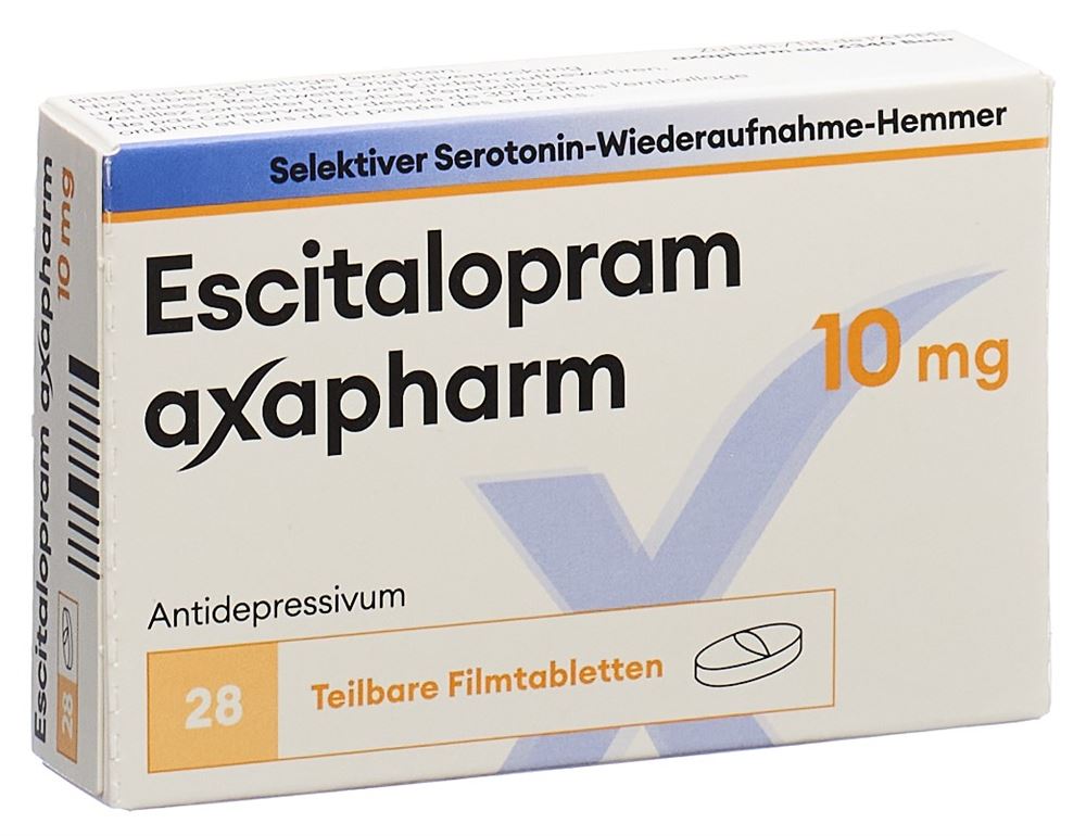 ESCITALOPRAM axapharm cpr pell 10 mg 28 pce