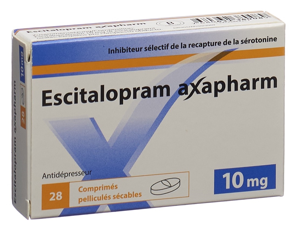 ESCITALOPRAM axapharm cpr pell 10 mg 28 pce