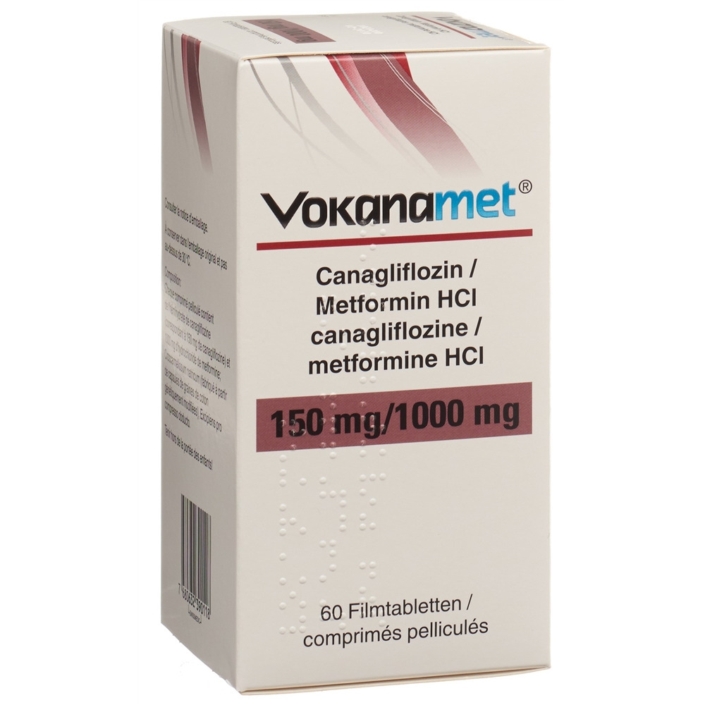 VOKANAMET cpr pell 150/1000 mg bte 60 pce