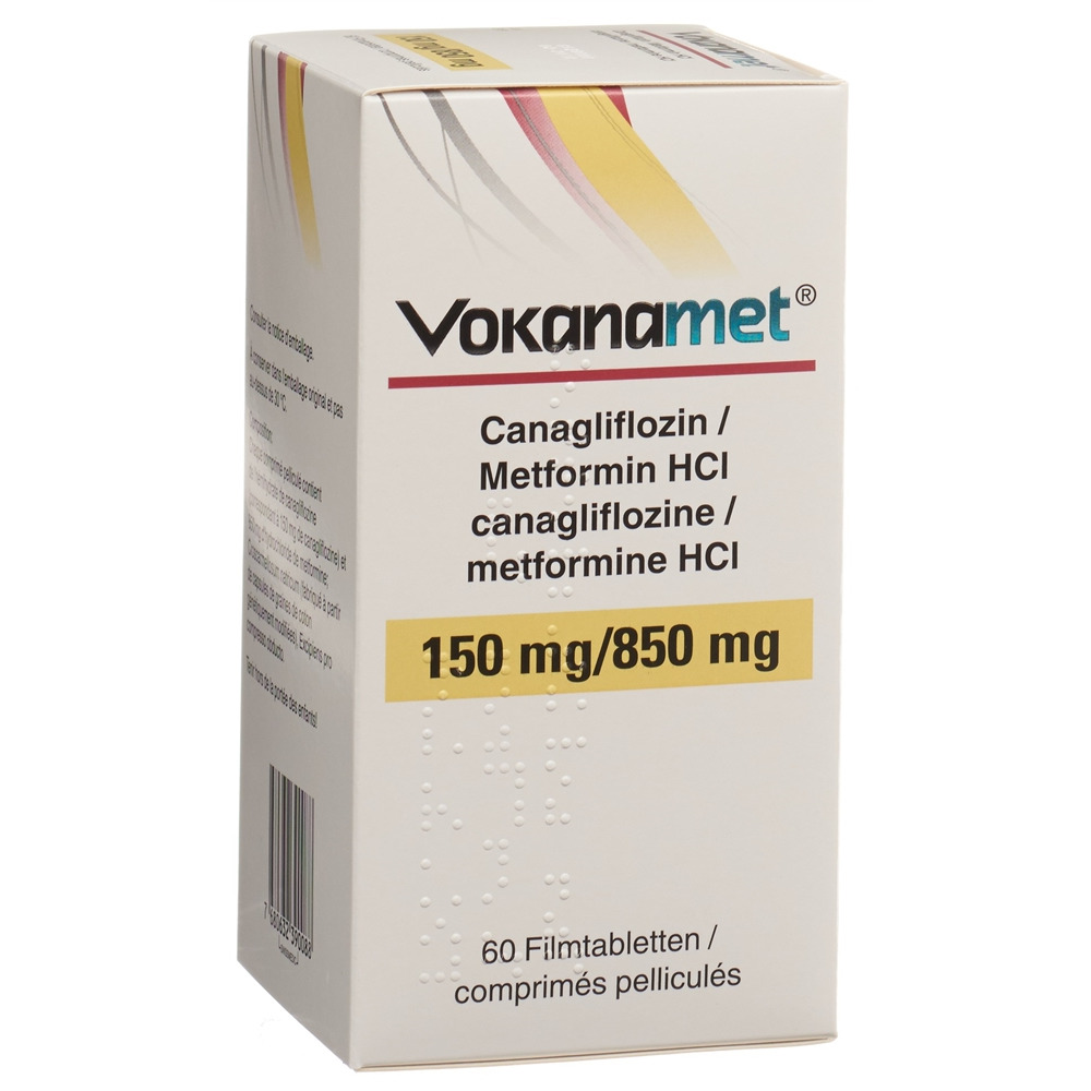Vokanamet 150 mg / 1000 mg, Filmtabletten