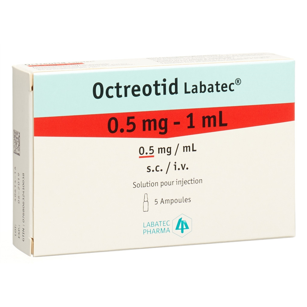 OCTREOTID Labatec sol inj 0.5 mg/ml 5 amp 1 ml