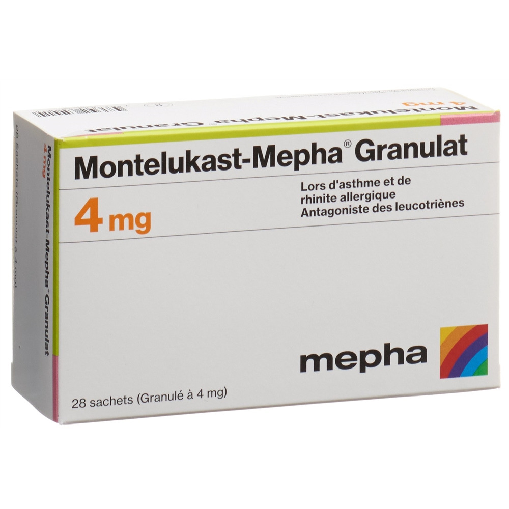 MONTELUKAST Mepha gran 4 mg sach 28 pce