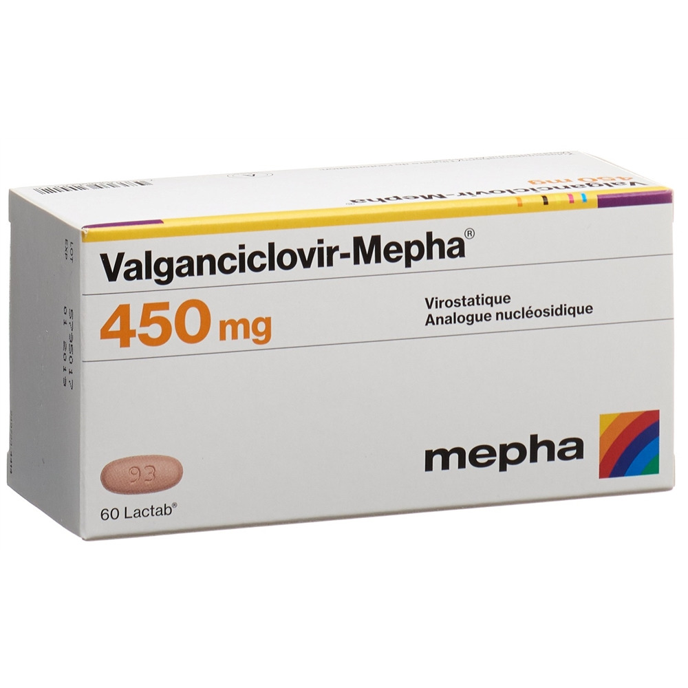 VALGANCICLOVIR Mepha Lactab 450 mg 60 pce