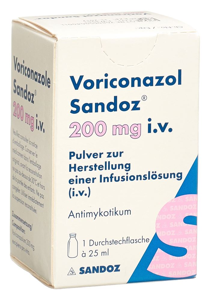 VORICONAZOLE Sandoz subst sèche 200 mg flac
