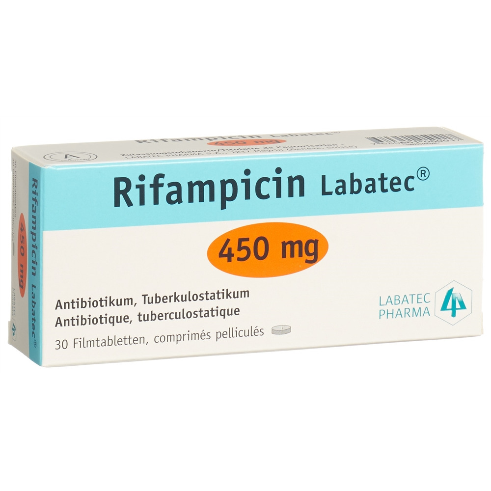 Rifampicin Labatec 450 mg, comprimés pelliculés