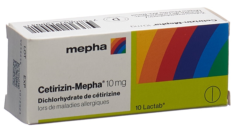 CETIRIZIN Mepha Lactab 10 mg 50 pce