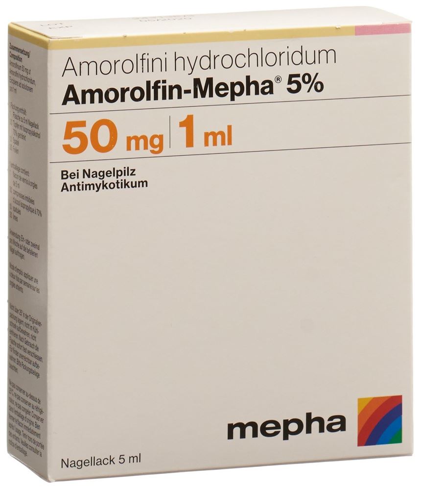 AMOROLFIN Mepha vernis à ongles 5 % fl 5 ml