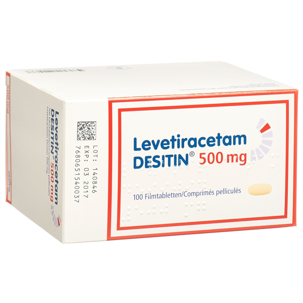 LEVETIRACETAM DESITIN cpr pell 500 mg 100 pce