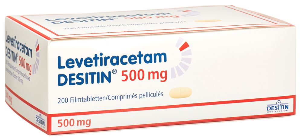 LEVETIRACETAM DESITIN cpr pell 500 mg 200 pce