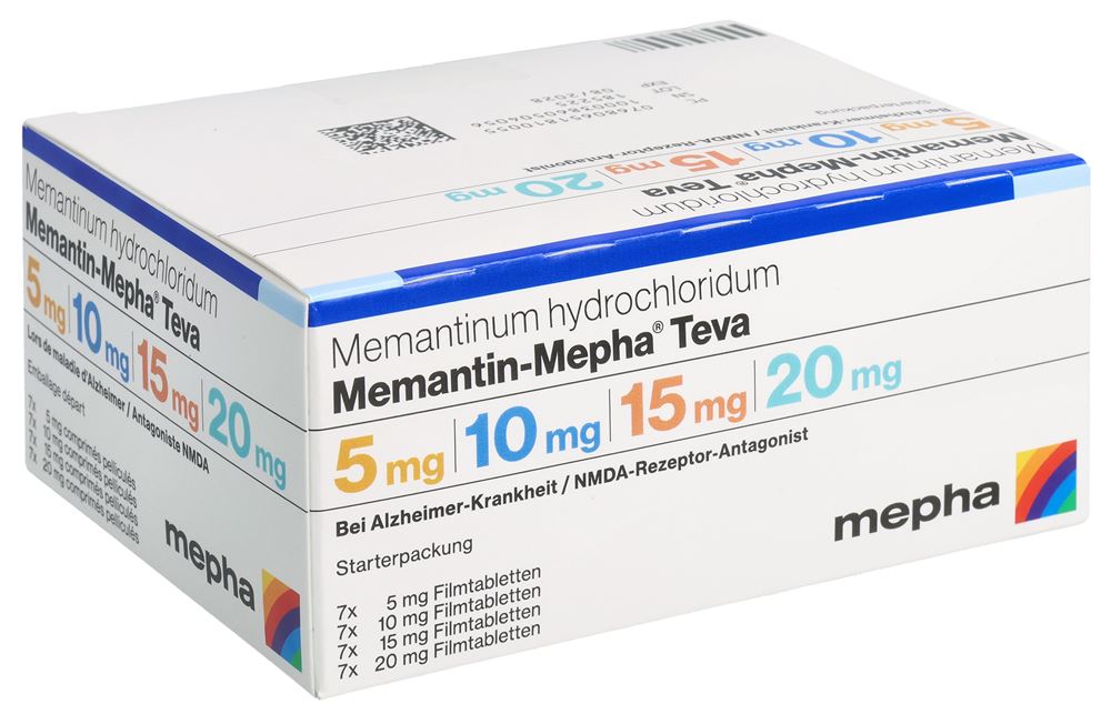 MEMANTIN Mepha Teva dé 7x5/7x10/7x15/7x20mg 28 pce