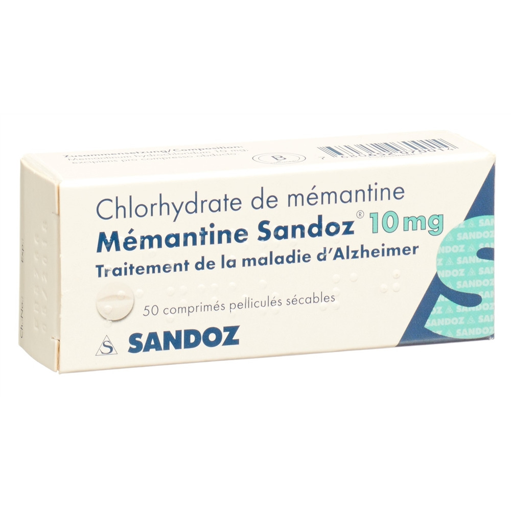 MEMANTINE Sandoz cpr pell 10 mg 50 pce