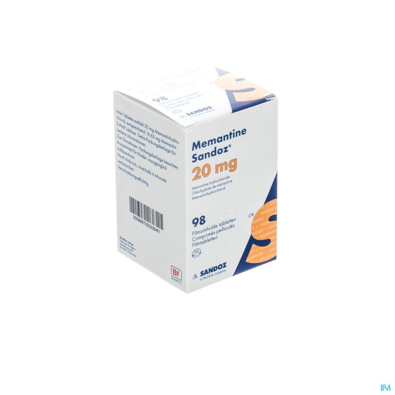 MEMANTINE Sandoz emb d 7x5/7x10/7x15/7x20mg 28 pce