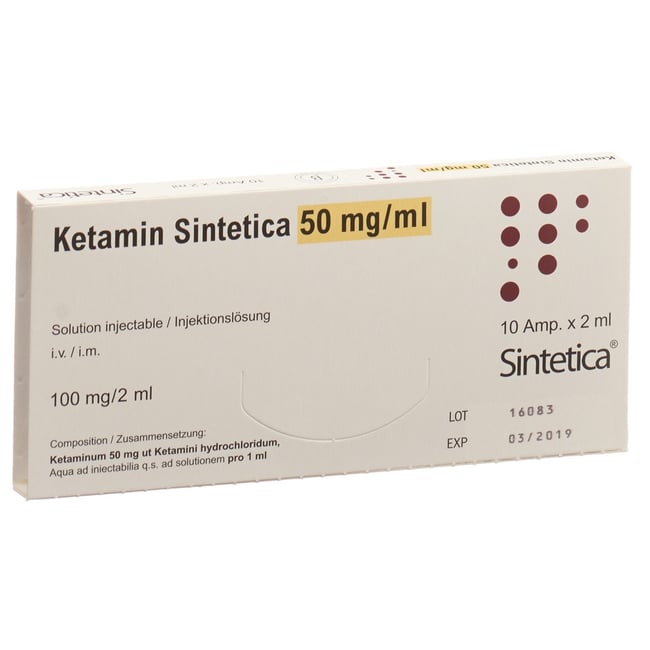 Ketamin Sintetica 50 mg/ml, soluzione iniettabile / concentrato per soluzione per infusione