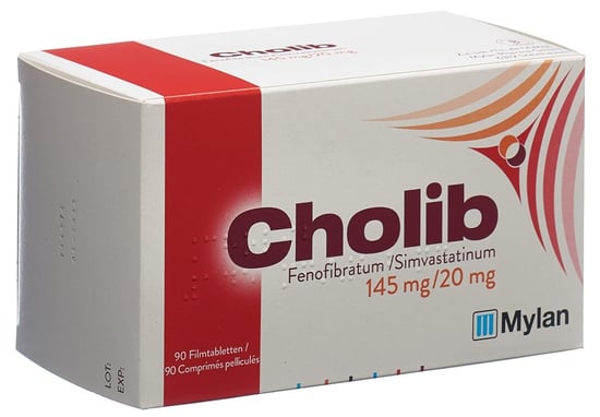 Cholib 145 mg/40 mg, Filmtabletten