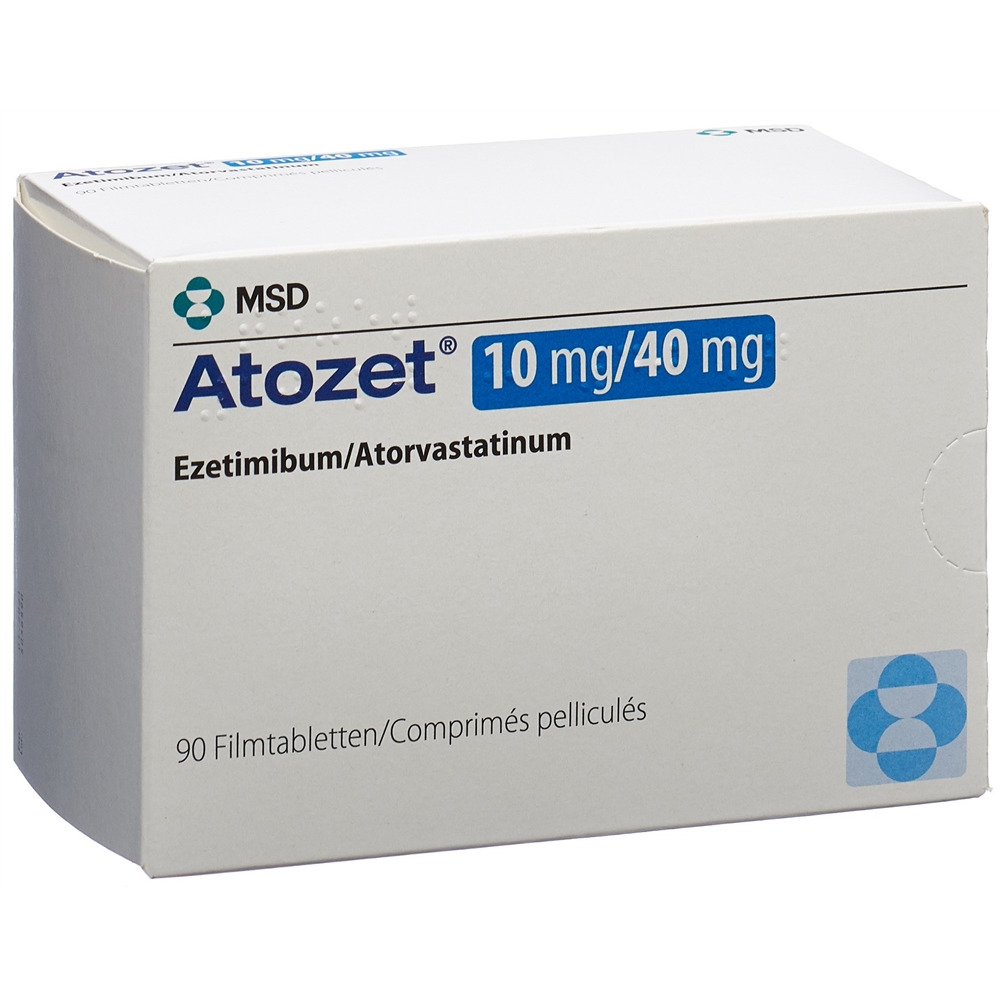 ATOZET cpr pell 10/40 mg 90 pce