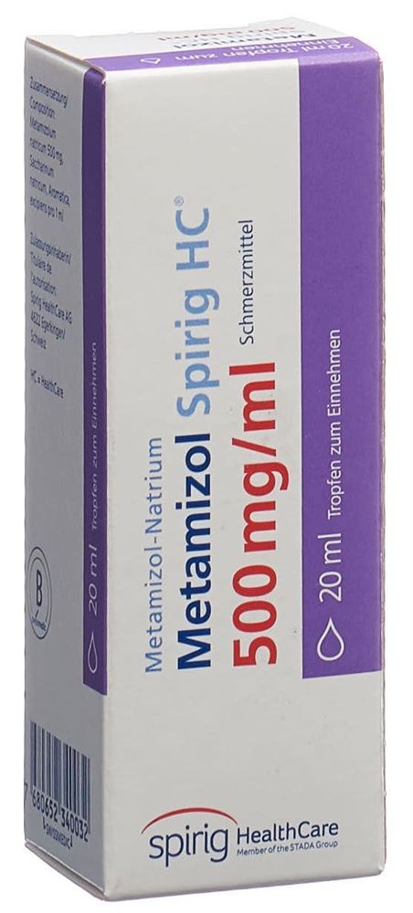 METAMIZOLE Spirig HC gouttes 500 mg/ml 20 ml