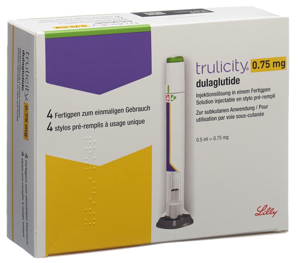 TRULICITY sol inj 0.75 mg/0.5ml styl pré 4 pce