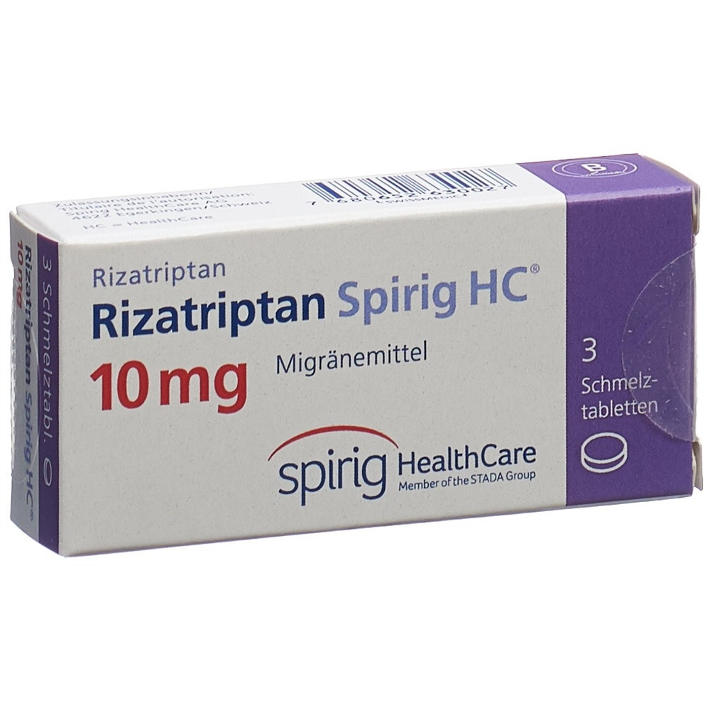 RIZATRIPTAN Spirig HC cpr orodisp 10 mg 3 pce