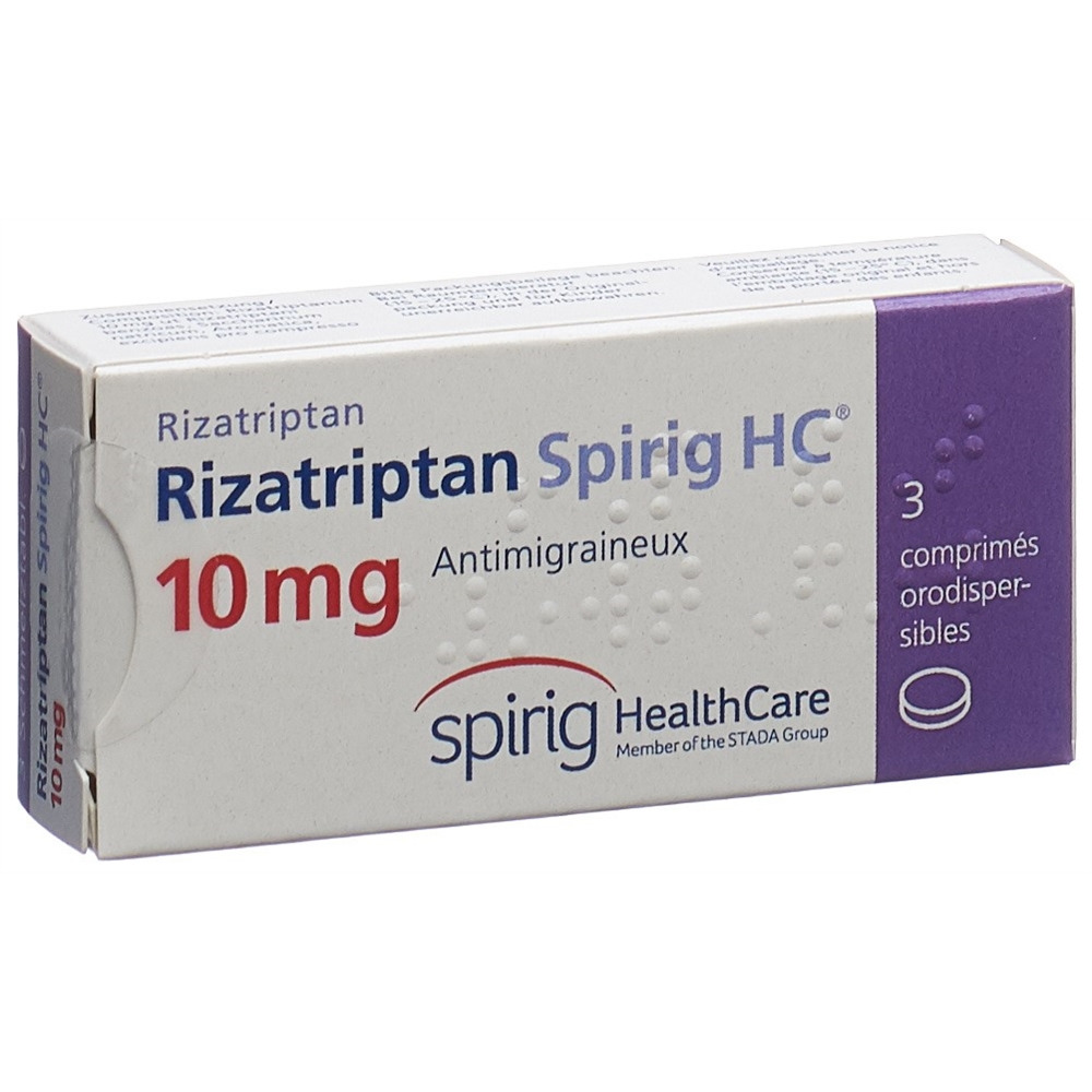 RIZATRIPTAN Spirig HC cpr orodisp 10 mg 3 pce