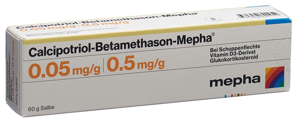 CALCIPOTRIOL Betamethason Mepha ong tb 60 g