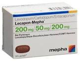 Lecapon-Mepha 150 mg / 37.5 mg / 200 mg, Lactab