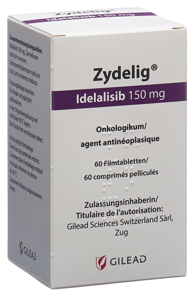 ZYDELIG cpr pell 150 mg bte 60 pce