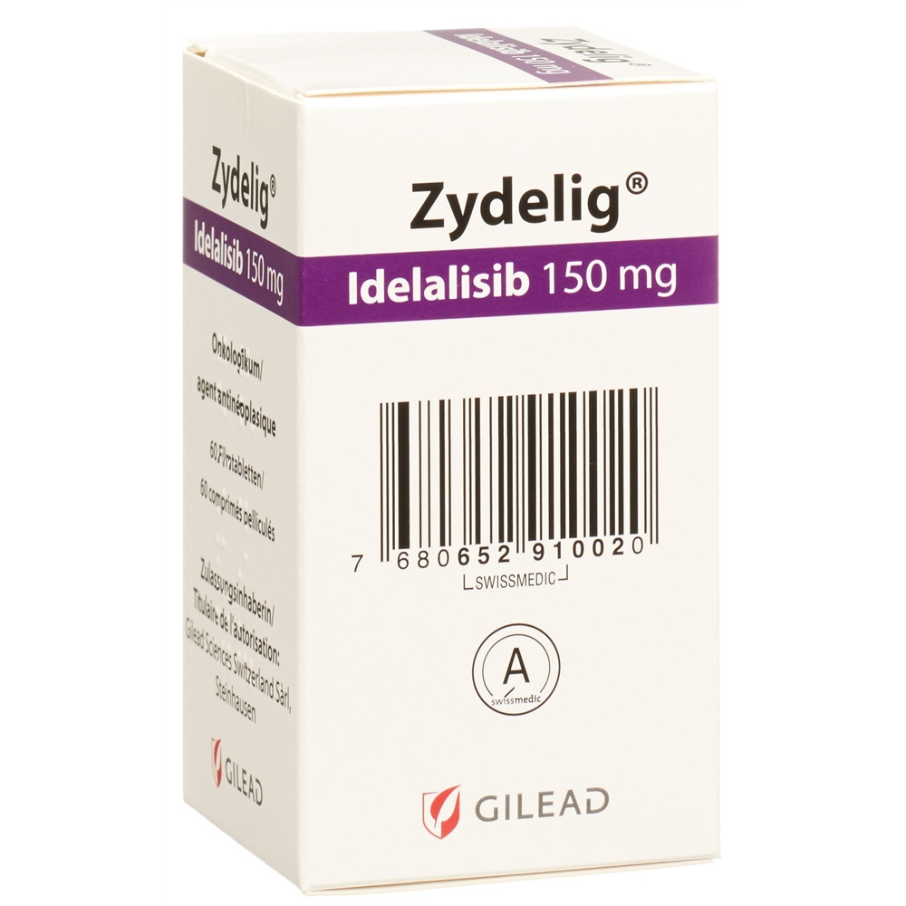ZYDELIG cpr pell 150 mg bte 60 pce