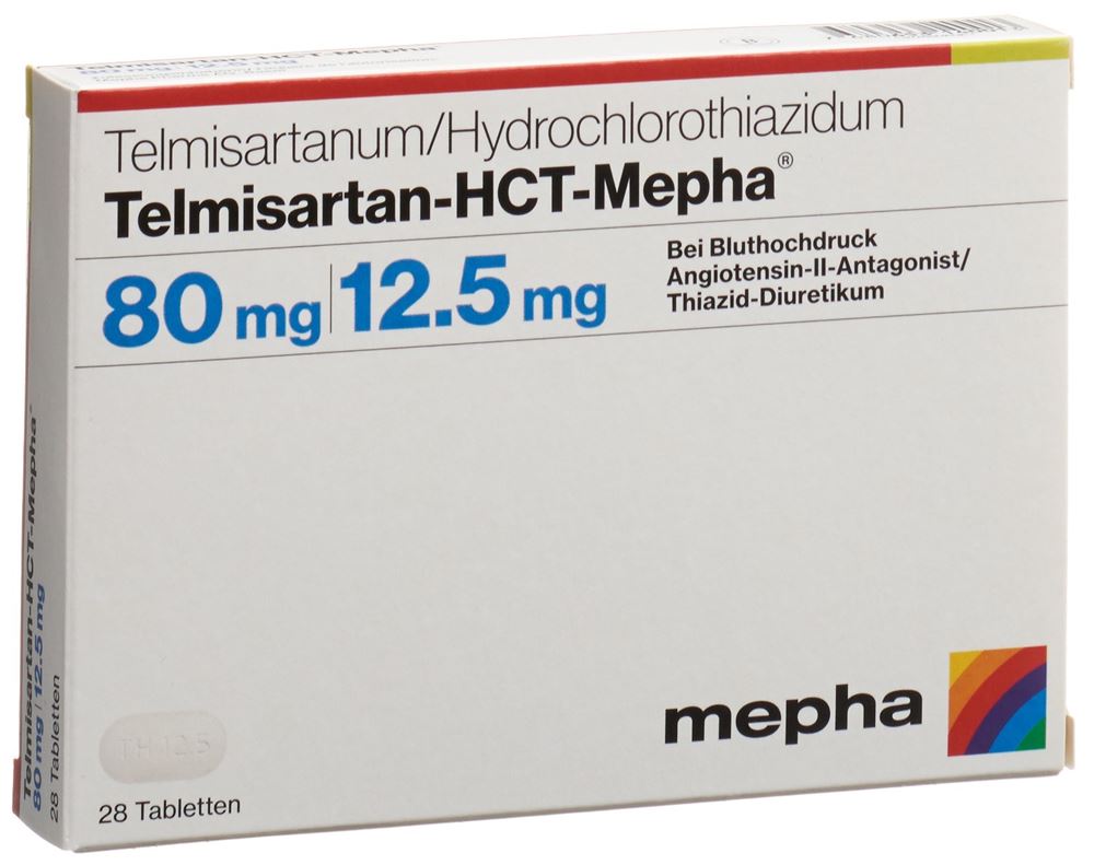 TELMISARTAN-HCT Mepha cpr 80/12.5 mg 28 pce