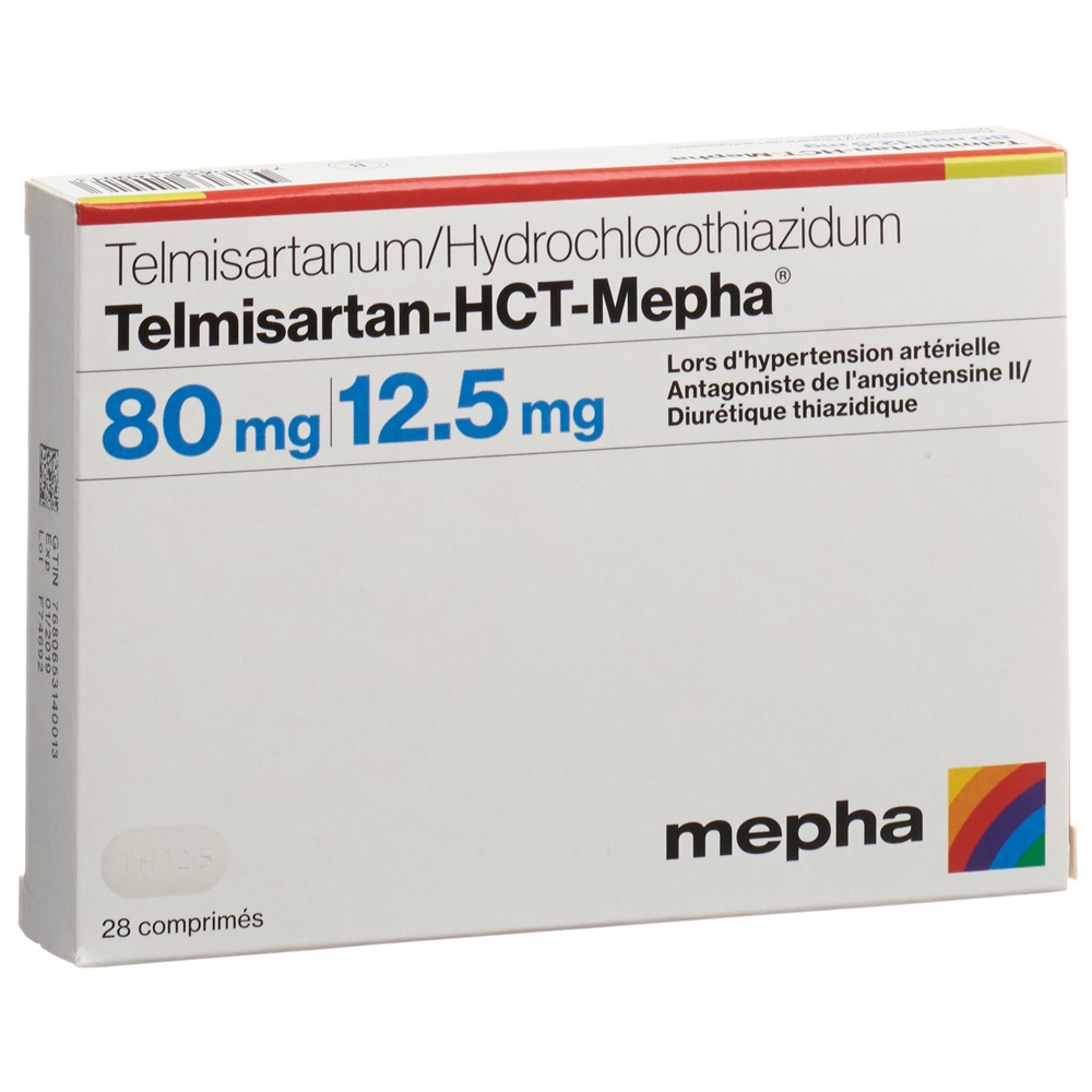 TELMISARTAN-HCT Mepha cpr 80/12.5 mg 28 pce